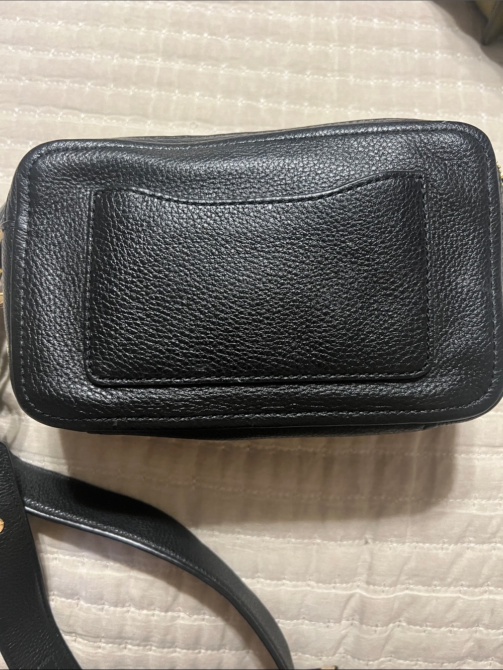 Marc Jacobs Black Leather Crossbody with Gold Double J Hardware Soft Pebble - Picture 2 of 8